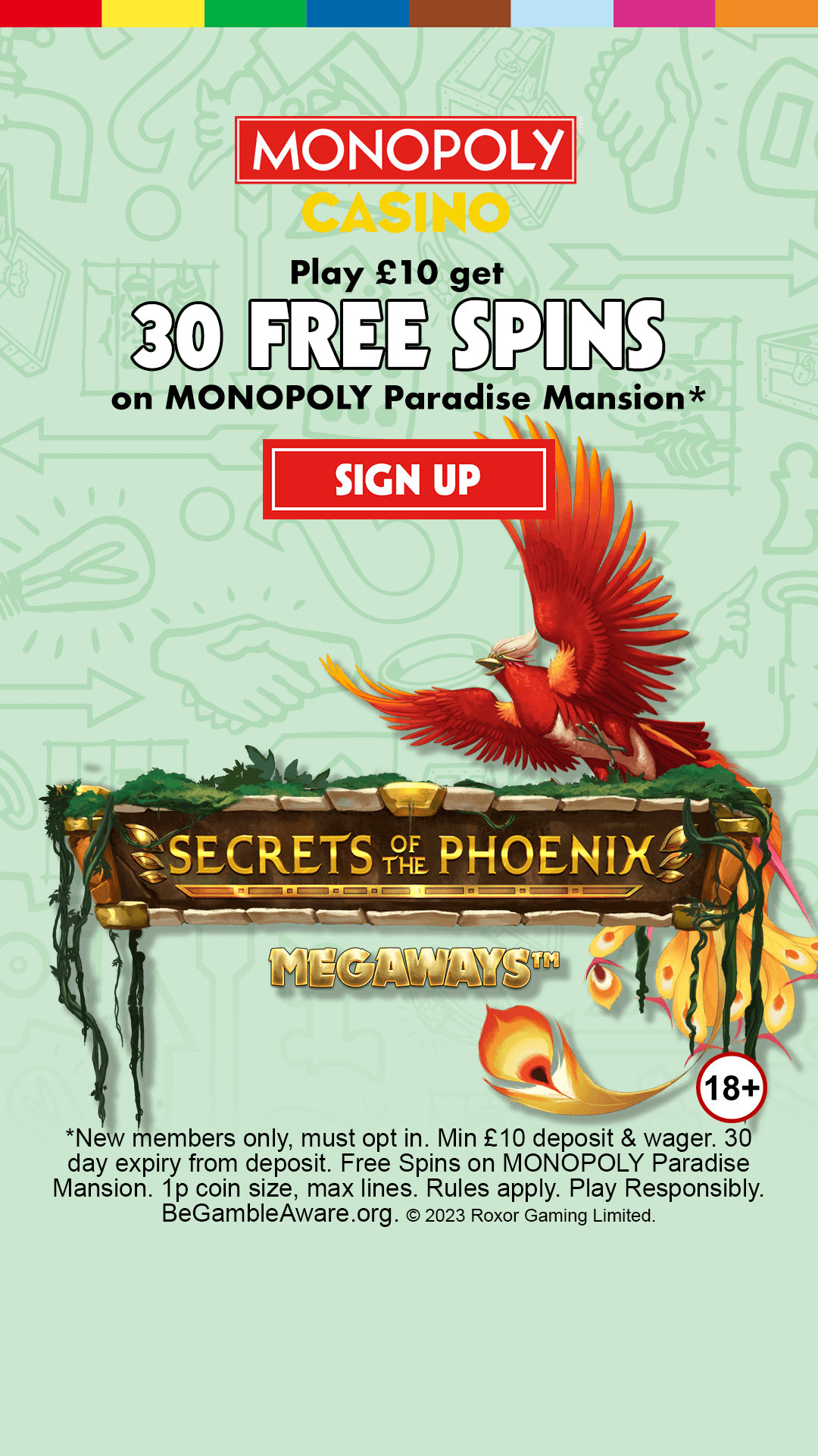 Secret of The Phoenix Megaways Reduced Slots Ad