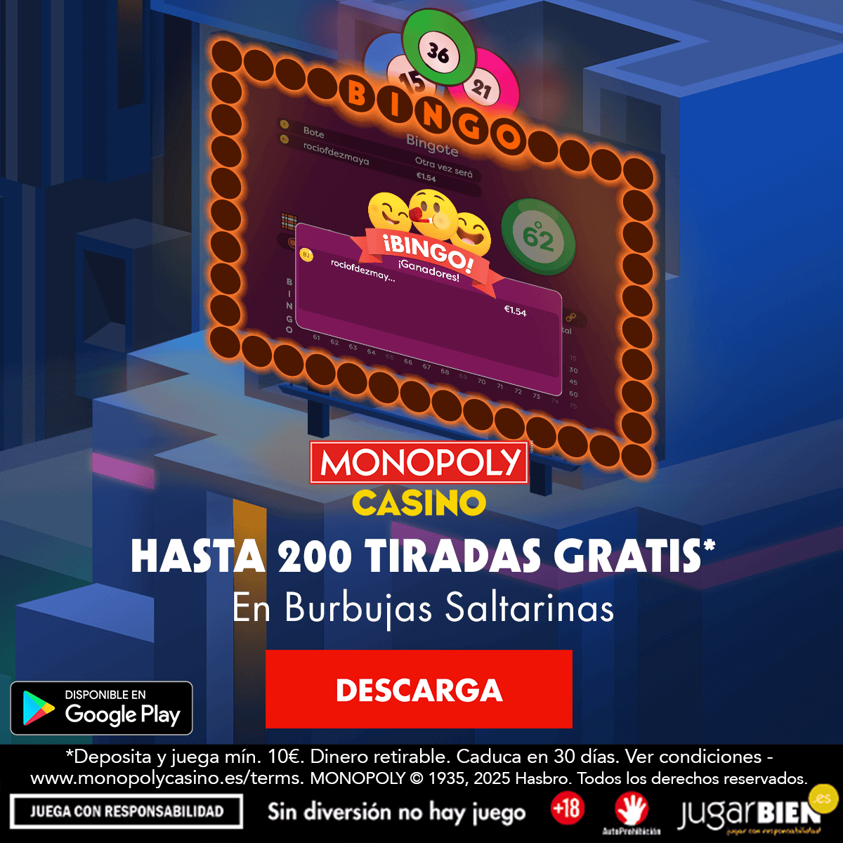 Monopoly Casino Spain Ad