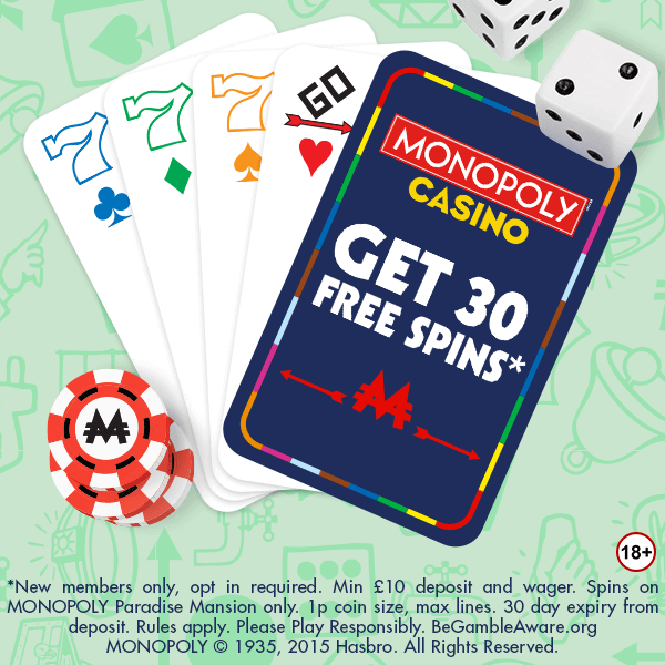 Monopoly Casino Offer Focus Ad